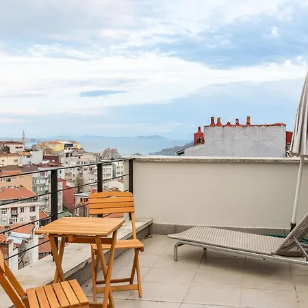 Mesmerizing Flat With Bosphorus View In Beyoglu Istanbul